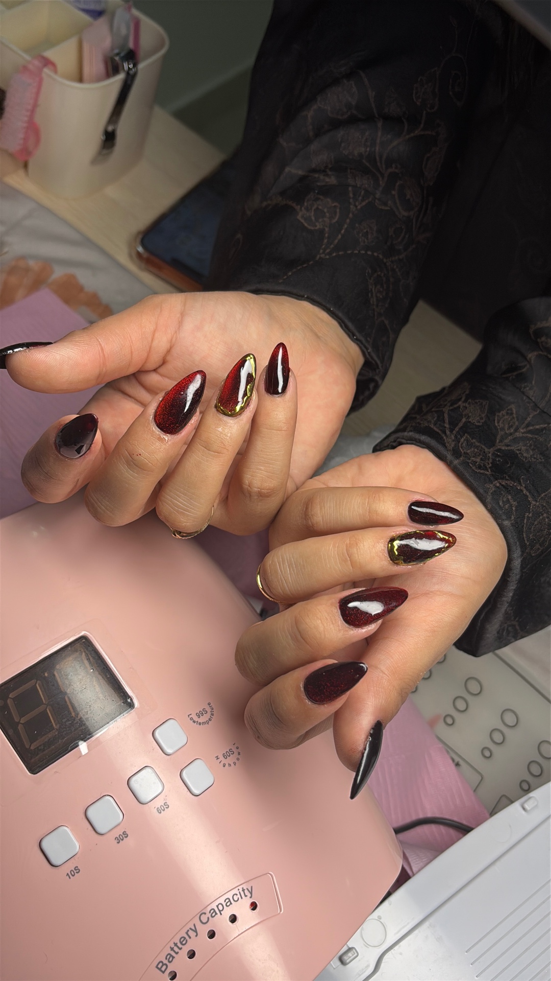 Builder Gel Red Cat Eye